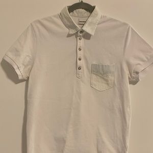 Men’s Diesel Distressed Polo Shirt (Size Medium)v